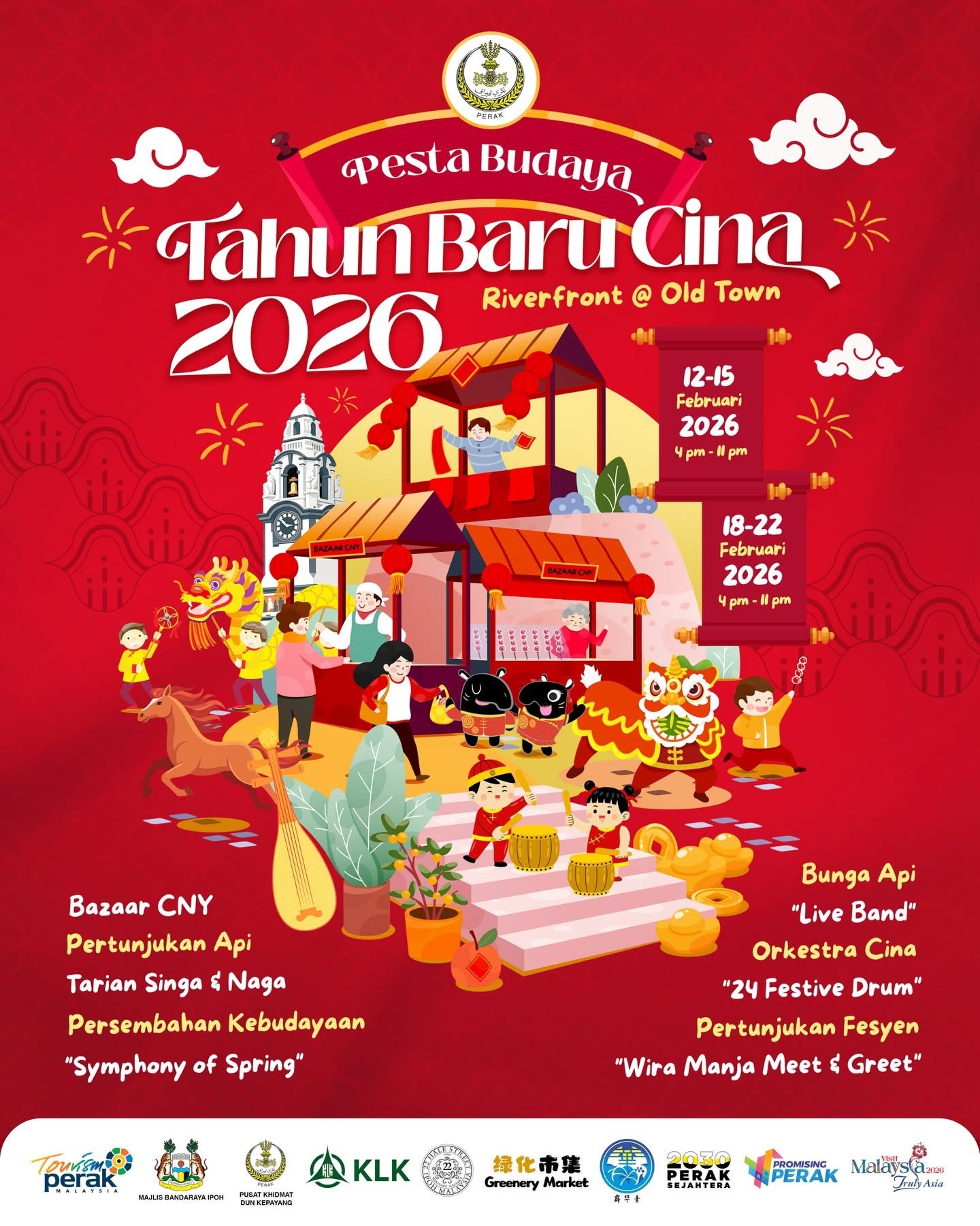Pesta Budaya Tahun Baru Cina 2026 @ riverfront Old Town