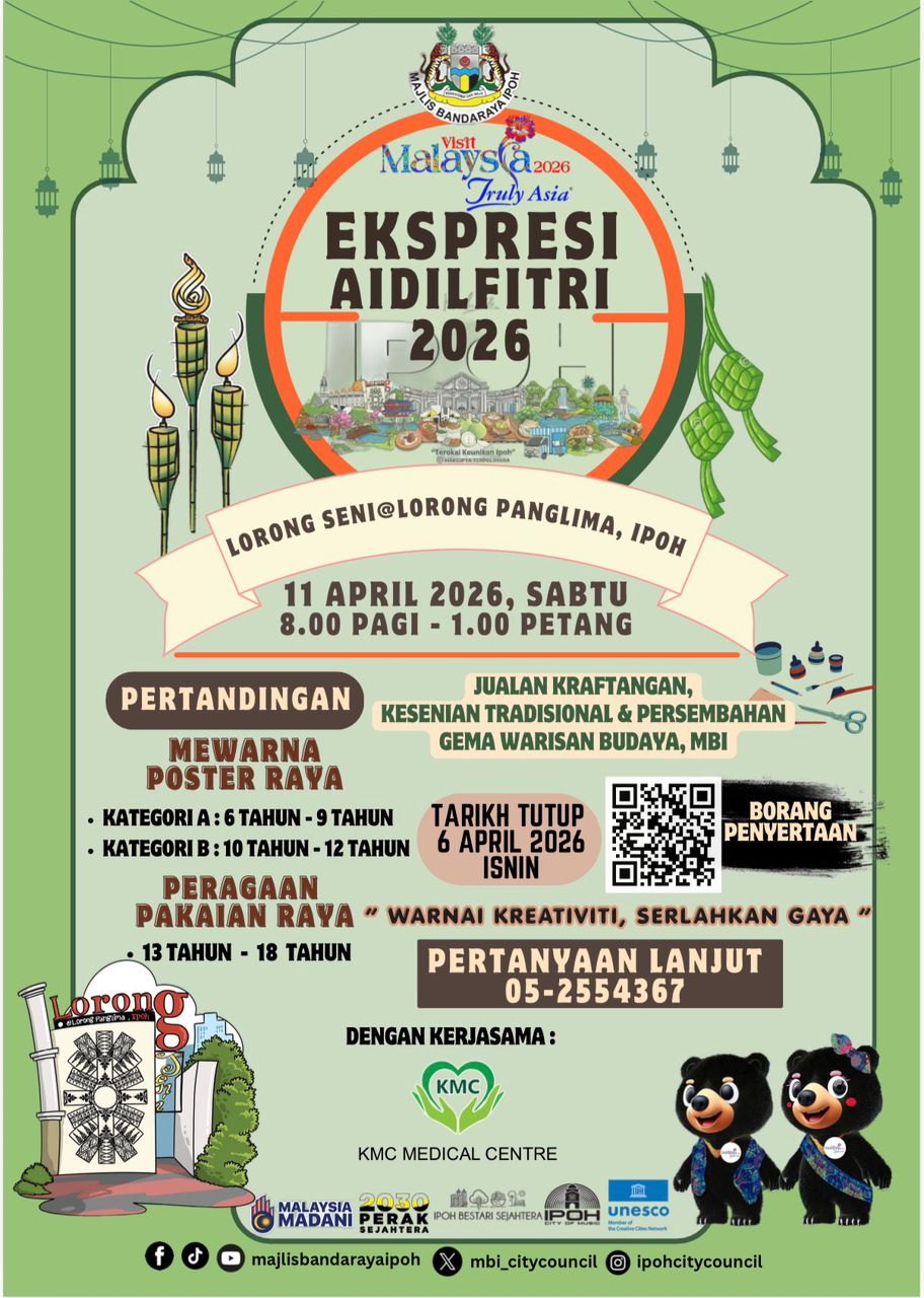 Ekspresi Aidilfitri 2026 merupakan program anjuran Majlis Bandaraya Ipoh