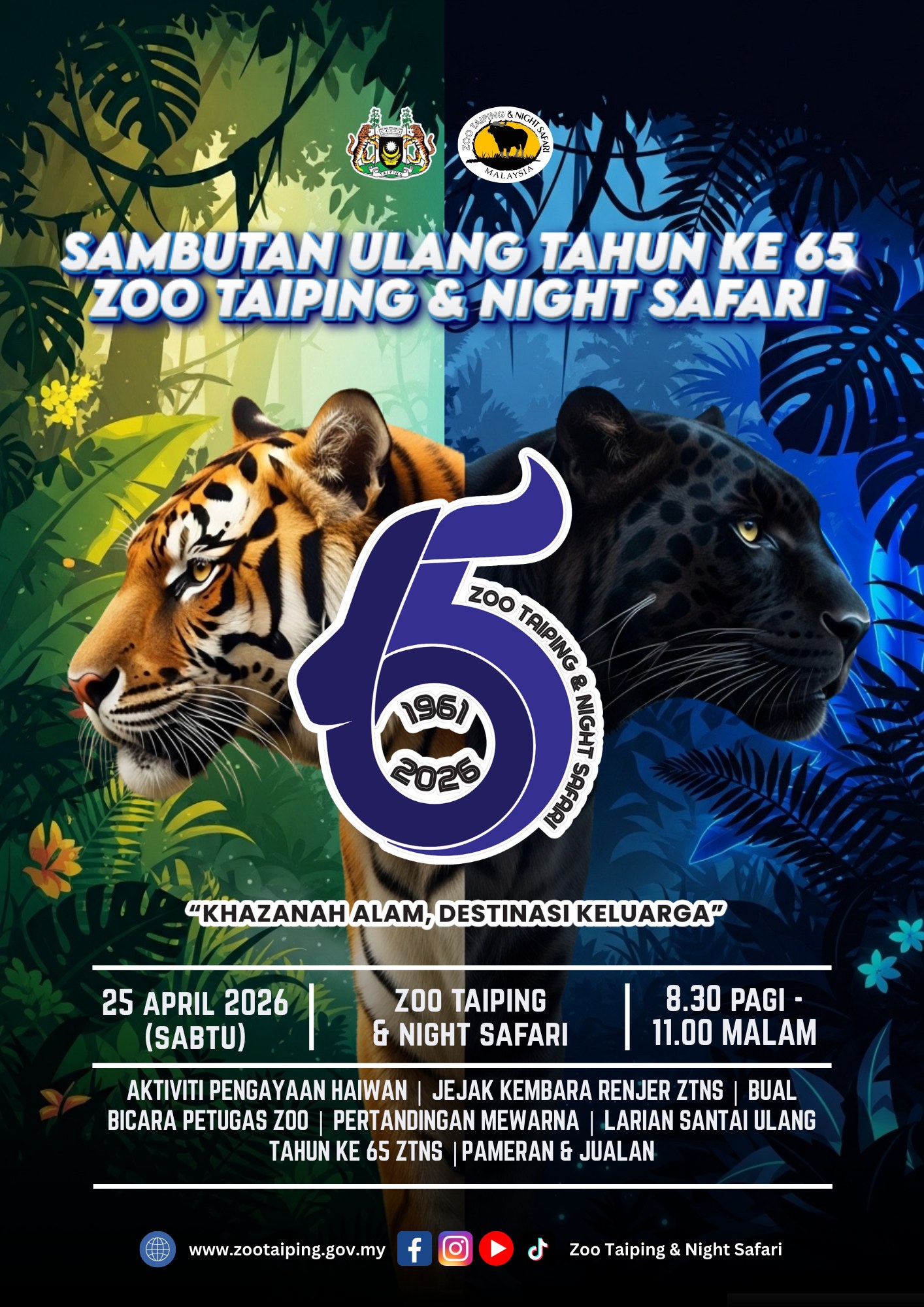 Sambutan Ulang Tahun ke-65 Zoo Taiping & Night Safari
