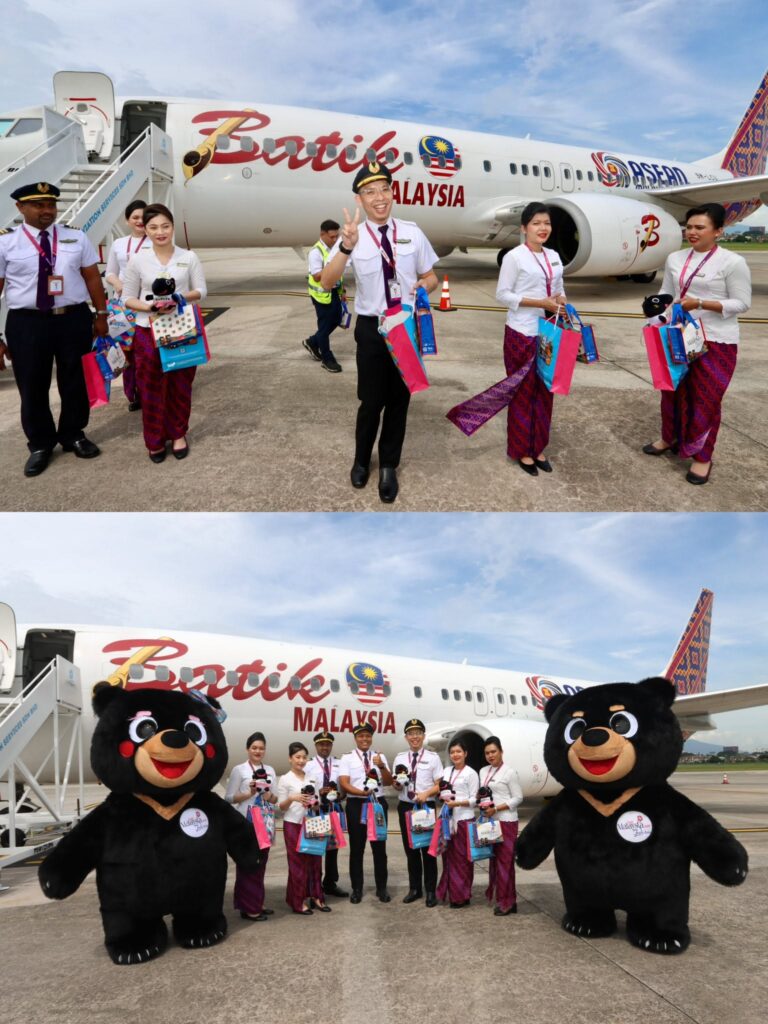 Sultan Azlan Shah Airport welcomed the arrival of Batik Air’s inaugural flight from Singapore today
