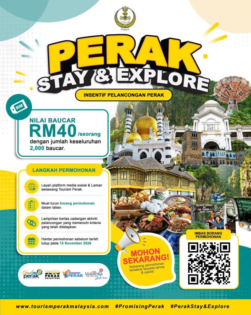 Perak Stay & Explore - Perak Tourism Incentive 2026