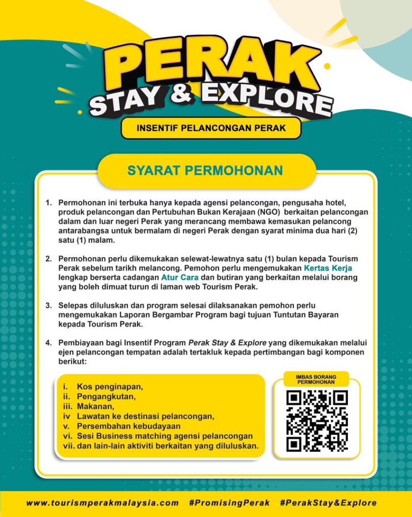 Perak Stay & Explore - Perak Tourism Incentive 2026