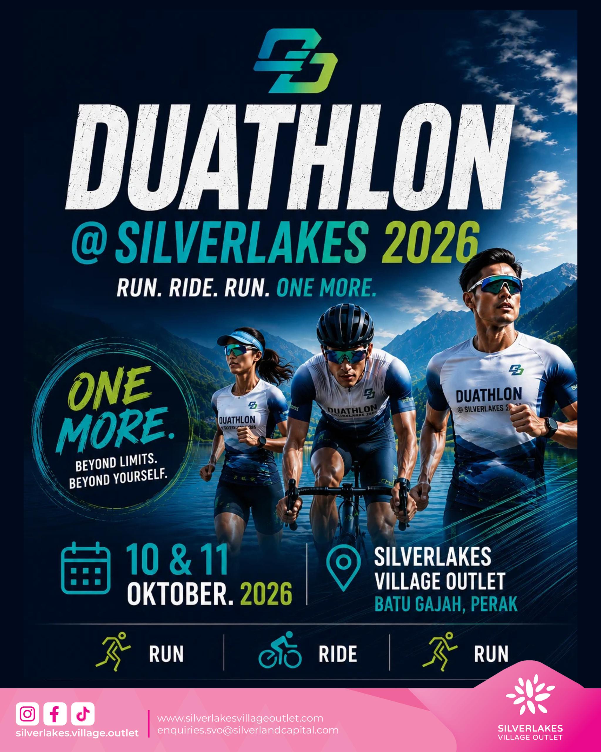 Duathlon returns to Silverlakes Village Outlet, Batu Gajah, Perak for an exhilarating weekend of endurance, determination, and sporting excellence.